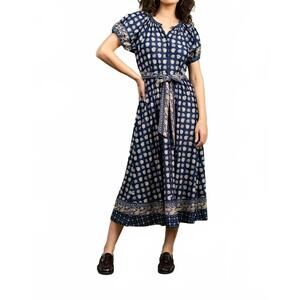 NEW SMITH & QUINN grenadine dress in flora paisley multi